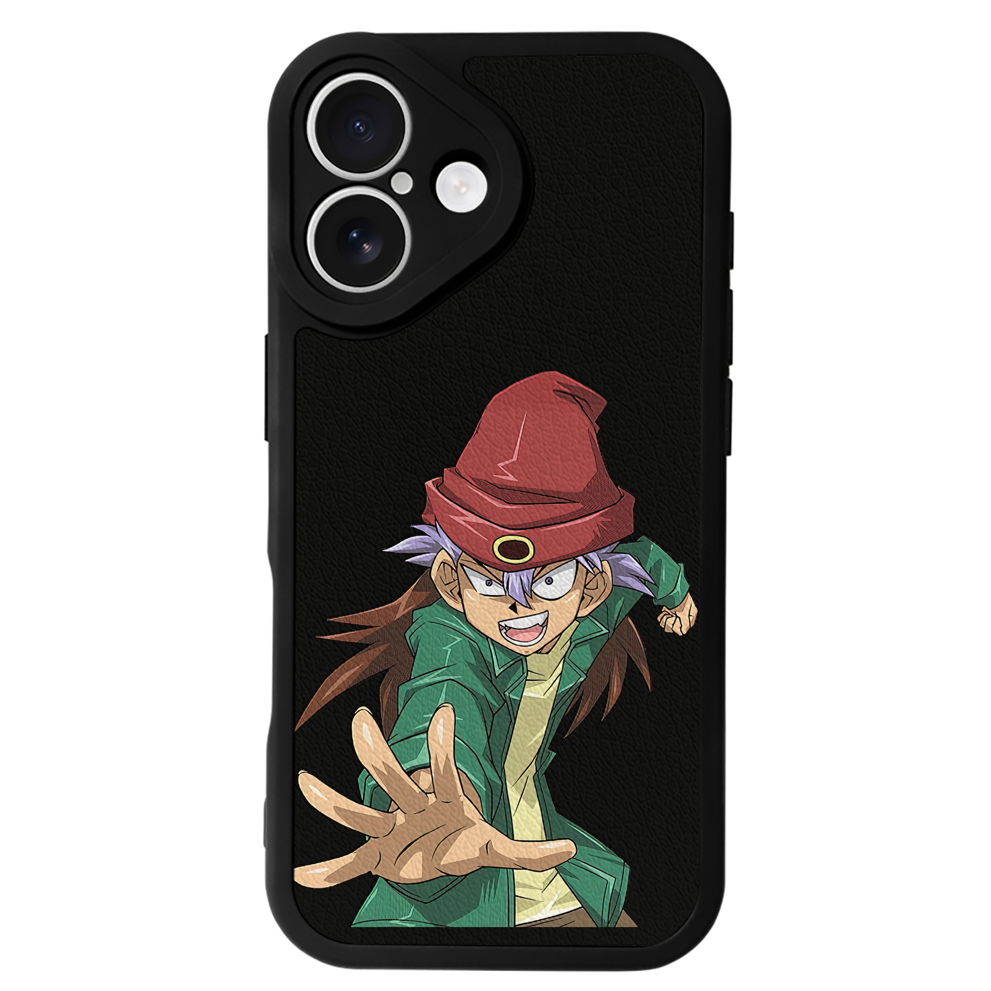 （画像用） 遊☆戯☆王 Yu-Gi-Oh! 【iPhone 16シリーズ対応】シリコンスマホケース（レザー調） 材質：シリコン